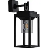 LUCANDE Vägglampa utomhus Milanka , dimbar, Svart, Aluminium / grå / zink, Modern, Utomhusvägglampa