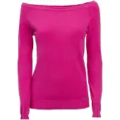 Influencer T-shirt beige / fuchsia