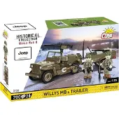 COBI Historical Collection Willys MB & släp (fjärrstyrt leksak)