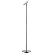 LINDBY LED uplight golvlampa MALEA , dimbar, Aluminium / grå / zink, Vardagsrum / matsal, Metall, Modern, LED-golvlampa