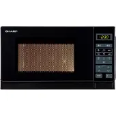 Sharp R642BKW - Svart kombinerad grillmikrovågsugn - 20 L - 800 W - Grill 1000 W - Fristående