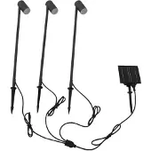 LINDBY Utomhusbelysning , Myric, Svart, Aluminium, Modern