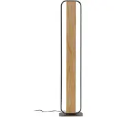 LINDBY LED golvlampa Romilda , Ljust trä, Vardagsrum / matsal, Lantlig / rustik, LED-golvlampa