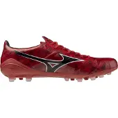 Mizuno Alpha II Elite AG Ruby Red - MORELIA 40: e röd/Svart/Guld - Konstgräs (AG), storlek 44