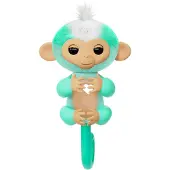 Fingerlings 2023 NYA Interaktiv Babyapa Reagerar på Beröring - 70+ Ljud & Reaktioner - Ava , Teal