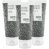 Australian bodycare 3 produkter för prickar, akne och pormaskar på rygg och botten från |Tea Tree Oil speciellt anpassad för att förebygga