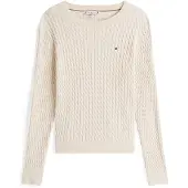 Tommy Hilfiger Fine Cable Knit Crew Neck Jumper