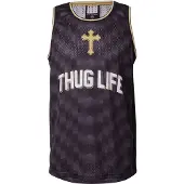Amplified T-shirt 'TUPAC B BALL' gul / antracit / svart / vit