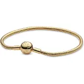 Pandora Moments Snake Chain 14k Gold-Plated armband 568748C00-17
