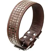 Karlie Vintage Square Stud Hundhalsband