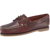 Timberland för män. TB0250772141 Bruna klassiska båtskor (41 W), Hud, Karta, Ingen, Casual