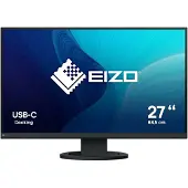 Eizo FlexScan EV2720S-BK - Med FlexStand - LED-skärm - 27 - 2560 x 1440 WQHD - IPS - 350 cd/m² - 1500:1 - 5 ms - HDMI, DisplayPort, USB-C - högtalare - svart