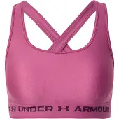 Under Armour Women's UA Crossback Mid Bra Fuchsia Dusk