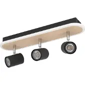 Eglo RIMBOCCHI SPOTLIGHT L460 20W 2500LM TRÄ/SVART