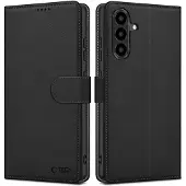 Tech-Protect Samsung Galaxy A36 plånboksfodral med magnet och stativ - Svart
