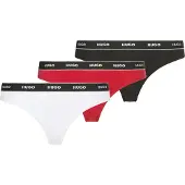 HUGO String röd / svart / off-white