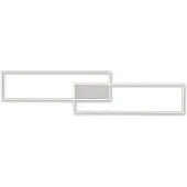 JUST LIGHT LED taklampa Asmin, dimbar, Aluminium / grå / zink, Vardagsrum / matsal, Metall, LED-taklampa