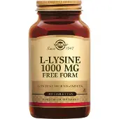 Solgar , L-Lysin, Fritt form, 1 000 mg, 100 Tabletter