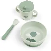 Done by Deer Middagsset - Foodie - 3 Delar - Happy Clouds Green - - One Size - Middagsset