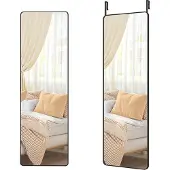 Songmics dekorationsspegel 120 x 40 cm tintenschwarz