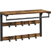 Vasagle Barstolar 65 cm - Rustik Brun och Svart