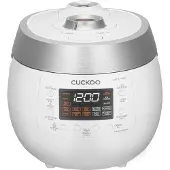 Cuckoo CRP-RT1008F Riskokare Vit-silver med display