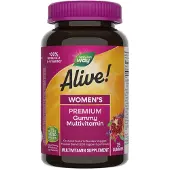 Nature'S Way , Alive! Kvinnors Premium Gummivitamin, Grape, Cherry & Blueberry Acai, 75 Gummies