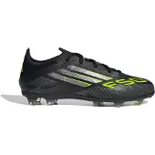 Adidas F50 Elite Fg Electric Stealth - Svart/silver/lucid Lemon Barn - Gräs (Fg), storlek 33