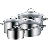 WMF Provence Plus grytset 4 delar med glaslock och TransTherm-botten