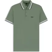 BOSS för män. 50469055 Grön Paddy-pikétröja (L), Casual, Bomull, Kort ärm