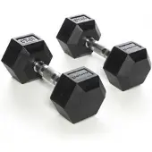 Olive Rubber Hex 10kg Hantel 2 Enheter