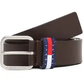 Tommy Hilfiger Tommy Jeans Ryan Logo Keeper Leather Belt
