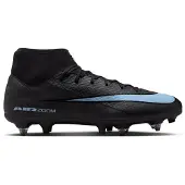 Nike Air Zoom Mercurial Superfly 10 Academy SG-PRO Anti-Clog Shadow - Svart/Blå - Soft Ground (SG), storlek 40