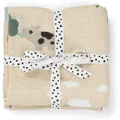 Done by Deer Muslinfiltar - Muslin - 2-pack - 65x65 cm - Tiny Fa - - One Size - Muslinfilt