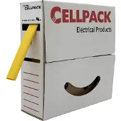 Cellpack 127107 Krympslang utan lim Gul 3 mm 1 mm Krympförhållande:3:1 15 m
