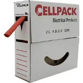 Cellpack 127054 Krympslang utan lim Röd 4.80 mm 2.40 mm Krympförhållande:2:1 10 m