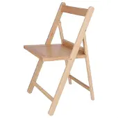 Wellhome Norte Stol I Bokträlackerad Finish 43x47x79 Cm