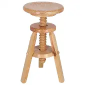 Wellhome Roterande Träpall Med Lackfinish 29x29x64 Cm