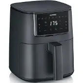 Severin FR 2461 Varmluftsfritös 4 l 1300 W Timerfunktion, med display Svart