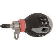 Bahco Stubby Ergo Skruvmejsel För Phillips-skruvar Med Säkerhetshals Ph2x25 Mm