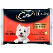 Cesar Våtfoder För Hund I Sås Multipack 13x4x100g