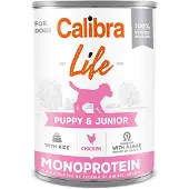 Calibra Life Can Puppy And Junior Kyckling Och Ris 6x400g Hundmat
