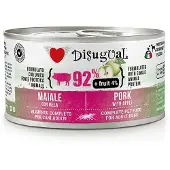 Disugual Frukt Fläskkött Äpple 12x150g Våtfoder Hund