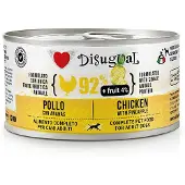 Disugual Blötfoder För Hundar Med Frukt Kyckling Och Ananas 12x150g