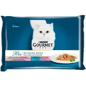 Purina Gourmet Perle Delikatesser Fisk Havsask 4x85g Kattsnacks 12 Enheter
