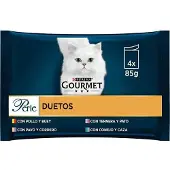 Purina Gourmet Perle Tunn Sås Duo Farm-fresh 4x85g Kattsnack 12 Enheter