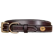 Dyon Flat Leather Hundhalsband