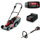 Oregon Lm300 St275 Gräsklippare Och Grästrimmerset Med Batteri Och Laddare