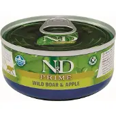 Farmina N&d Prime Våtfoder För Katt Vildsvin Och äpple 24x70g