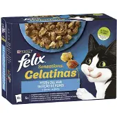 Purina Felix Sensations Havets Fest 12x85g Kattmat 6 Enheter